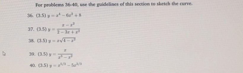 Solved For problems 36-40, use the guidelines of this | Chegg.com
