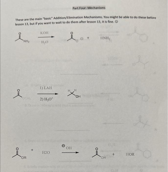 Solved Part One: Naming for all of the Carbonyl Containing | Chegg.com