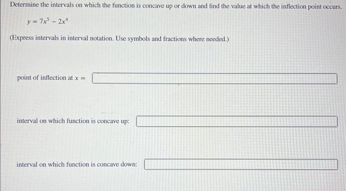 Solved Determine the intervals on which the function is | Chegg.com