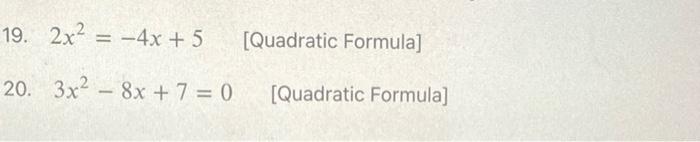 x 2 4x 3 15 quadratic formula