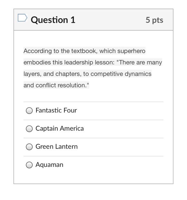 Solved Question 1 5 pts According to the textbook, which | Chegg.com