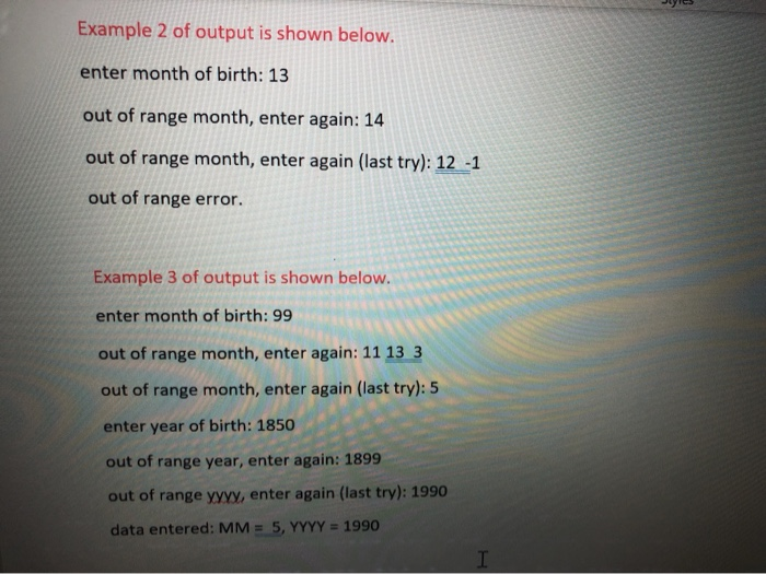 Solved Write a program that asks a user to enter their month | Chegg.com