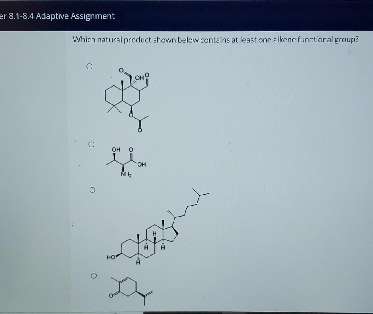 Solved er 8.1-8.4 Adaptive Assignment Which natural product | Chegg.com