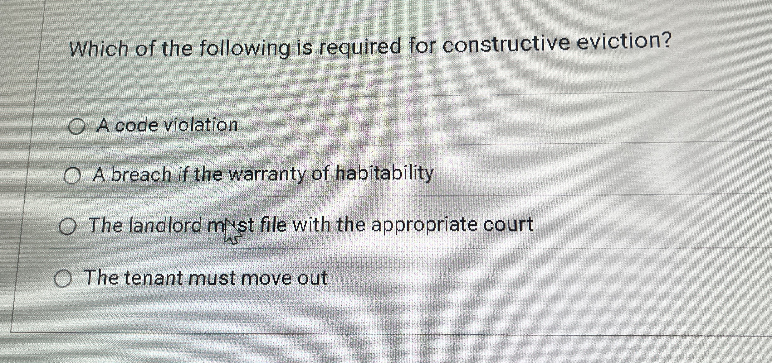 Solved Which of the following is required for constructive
