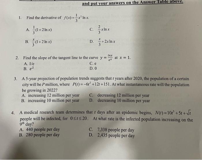 solved-1-find-the-derivative-of-f-x-31x2lnx-a-31-1-2lnx-chegg
