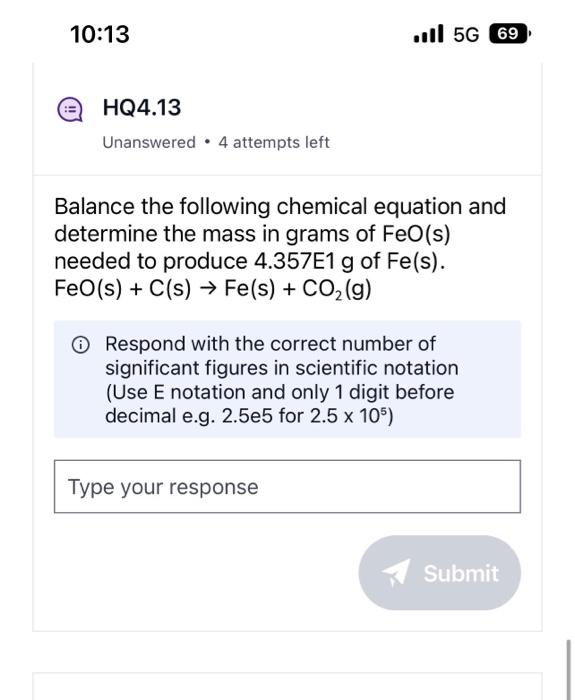 Solved Balance The Following Chemical Equation And Determine | Chegg.com