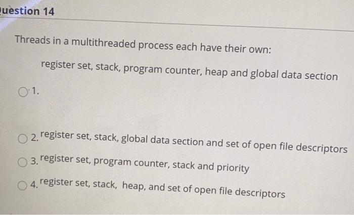Solved Question 11 The POSIX pthread library is an example | Chegg.com