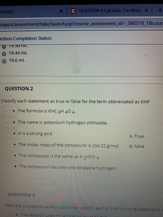 Solved 564687 C QUESTION 4 Calculate The Molar X | Chegg.com