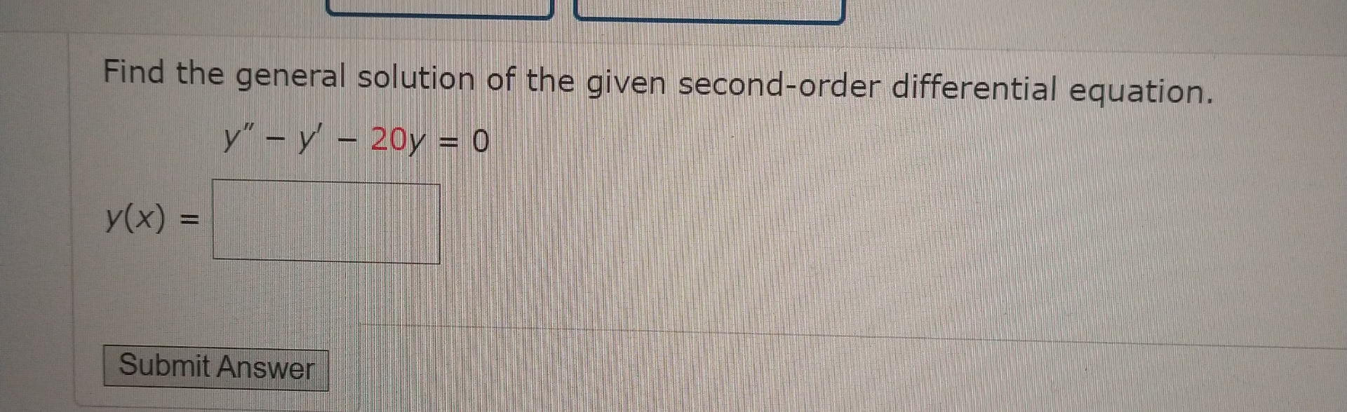 Solved Find the general solution of the given second-order | Chegg.com