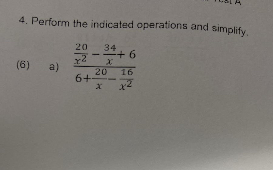 Solved Perform the indicated operations and | Chegg.com