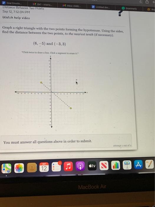 Question Video: Solving for the Hypotenuse of a Right Triangle