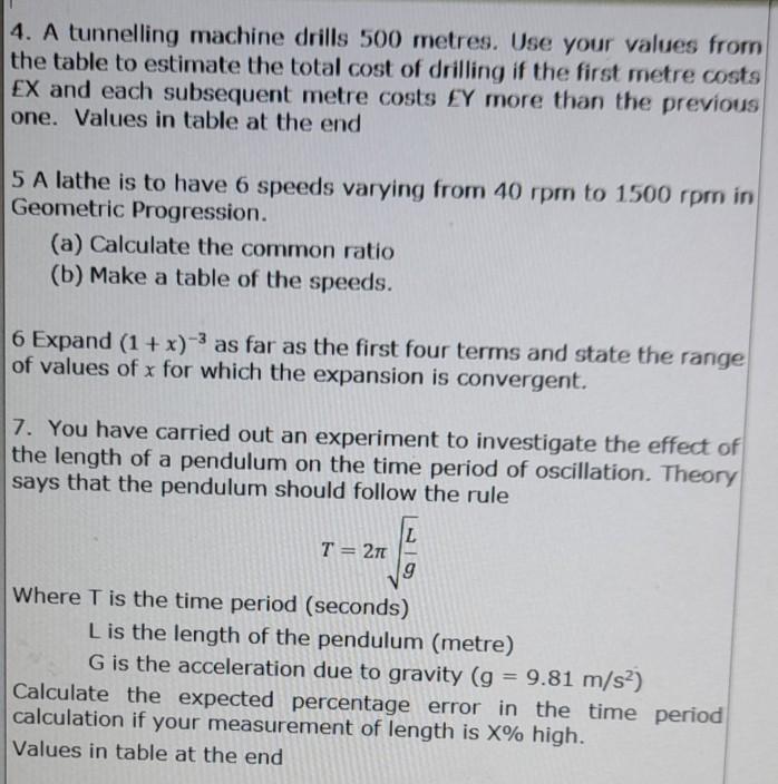 Solved 7. You Have Carried Out An Experiment To Investigate | Chegg.com