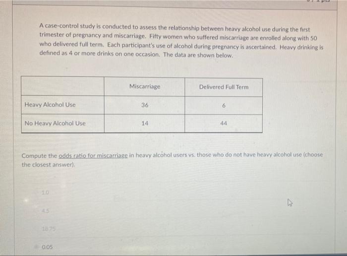 Solved Question 10 0/1 pts A cohort study is conducted to | Chegg.com