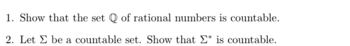 show that the set of positive rational numbers is countable