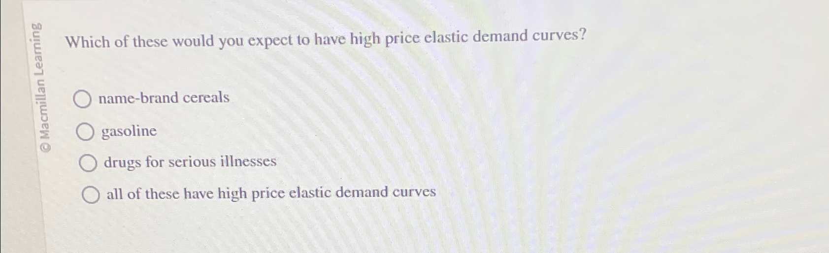 Solved Which of these would you expect to have high price | Chegg.com
