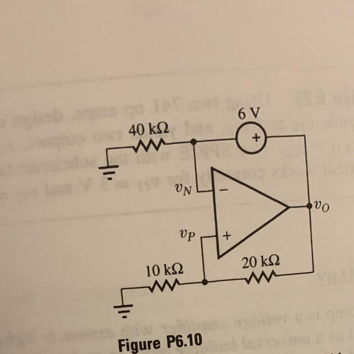 Solved 6.3 Ideal Op Amp Circuit Analysis Find un, up, and vo