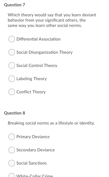 Solved Question 2 This Sociological Theory Is Concerned With | Chegg.com