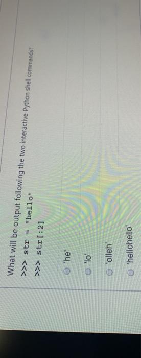 Solved Consider the following code snippet in Python (note | Chegg.com