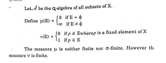 Let A Be The C Algebra Of All Subsets Of X Define Chegg Com