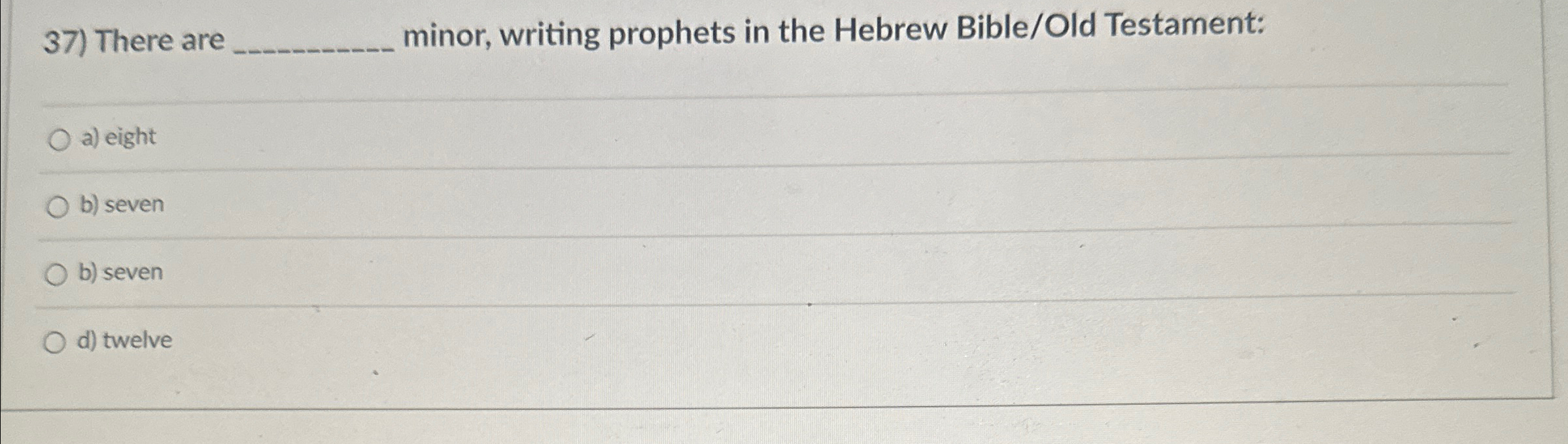Solved There are ﻿minor, writing prophets in the Hebrew