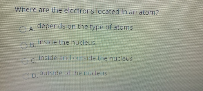 located inside the nucleus of an atom and carries no electric charge