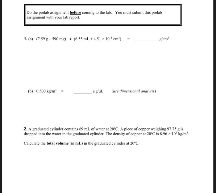 Solved Do The Prelab Assignment Before Coming To The Lab Chegg Com