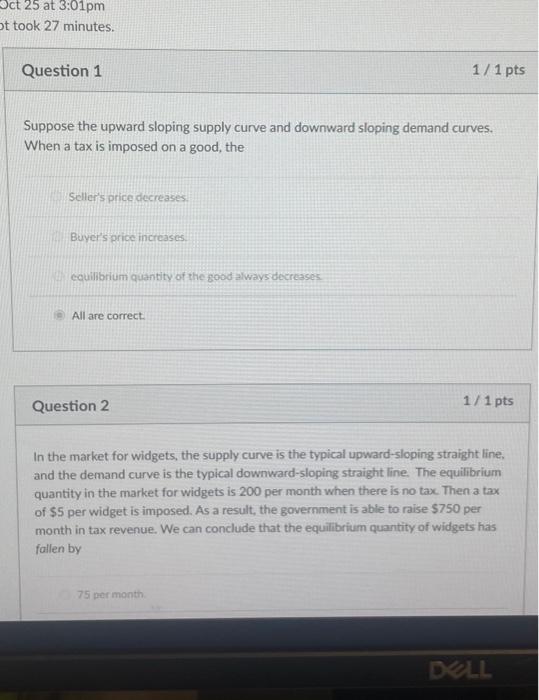 Solved Suppose The Upward Sloping Supply Curve And Downward | Chegg.com