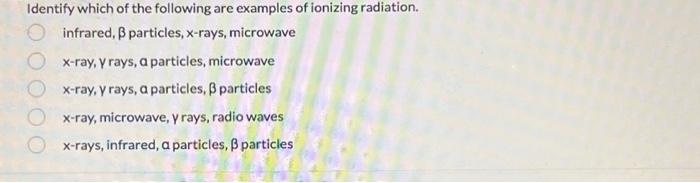 Solved Identify which of the following are examples of | Chegg.com