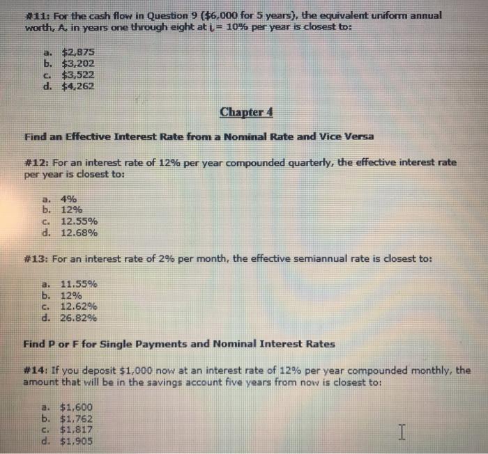 Solved 71 A Company Expects The Cost Of Equipment Chegg