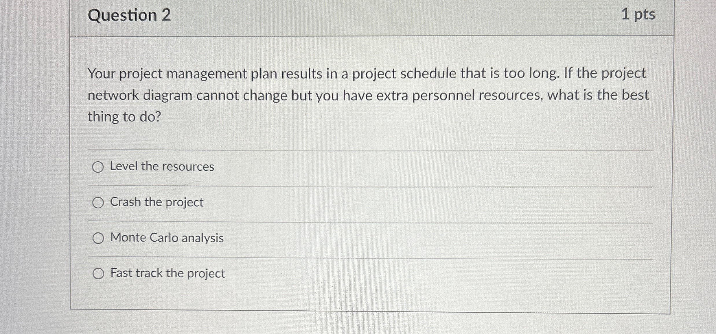 Solved Question 21 ﻿ptsYour project management plan results | Chegg.com
