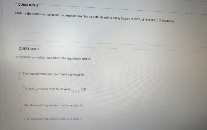Solved A cross-sectional study is conducted to investigate | Chegg.com