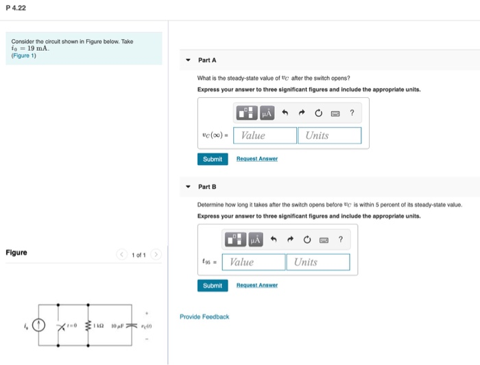 Solved P 4.22 Consider the circuit shown in Figure below. | Chegg.com