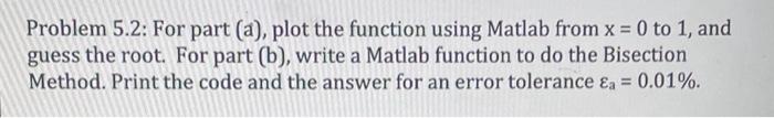 Solved Problem 5.2: For part (a), plot the function using | Chegg.com