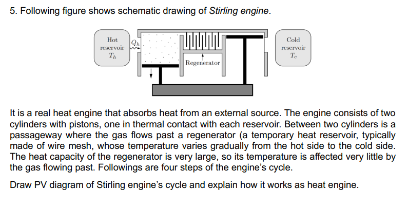 Solved It is a real heat engine that absorbs heat from an | Chegg.com
