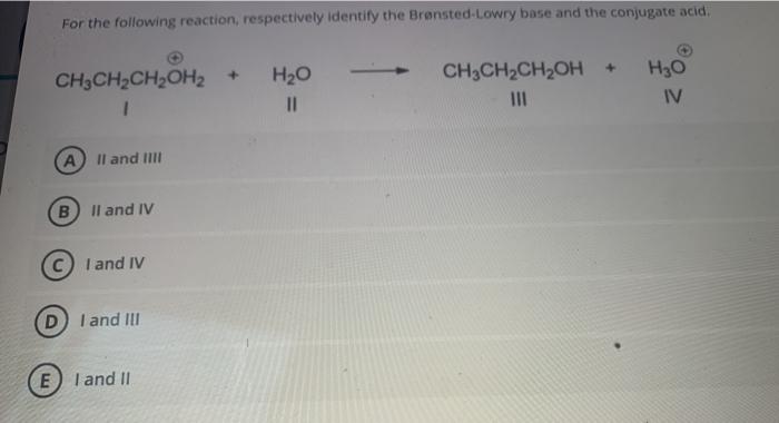 Solved For The Following Acid Base Reaction Predict The