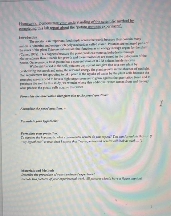 Solved Homework Demonstrate your understanding of the