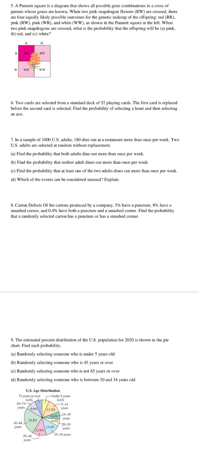 Solved 5. A Punnett square is a diagram that shows all | Chegg.com