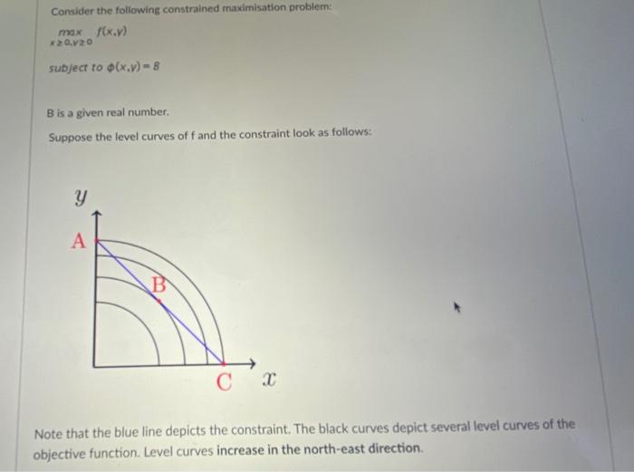 Solved Consider the following constrained maximisation | Chegg.com