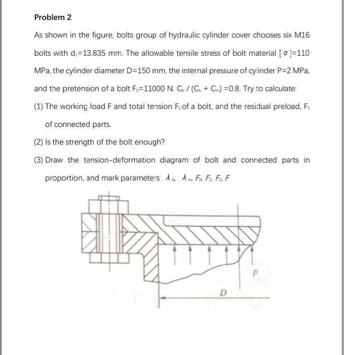 Solved Problem 2 As Shown In The Figure, Bolts Group Of | Chegg.com