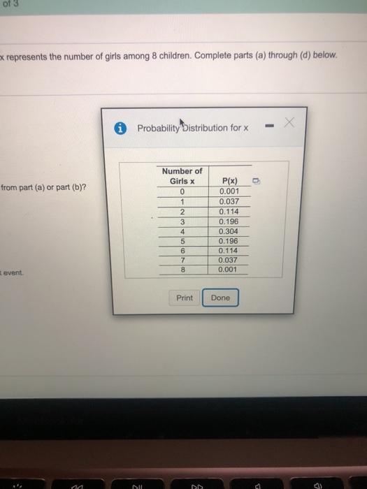 Solved ON The Accompanying Table Describes Results From | Chegg.com