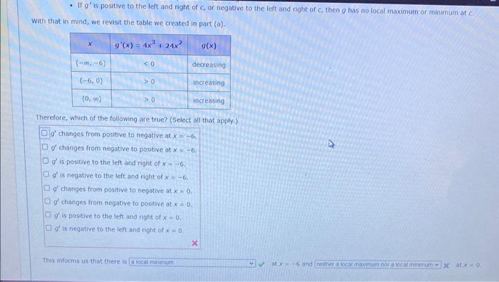 Solved - If g′ is positive to the left and right of c, or | Chegg.com
