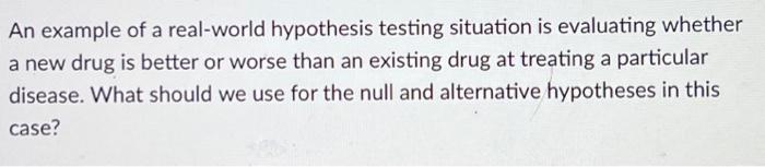 hypothesis real world