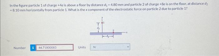 Solved In the figure particle 1 of charge +4e is above a | Chegg.com