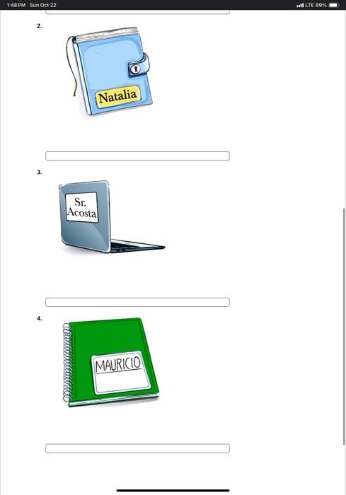 help this is my spanish homework that i dont | Chegg.com