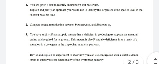Solved 1. You are given a task to identify an unknown soil | Chegg.com