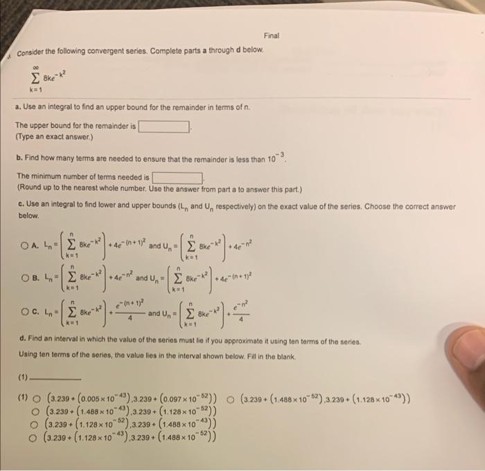 Solved since problem is long you can just give answers if | Chegg.com