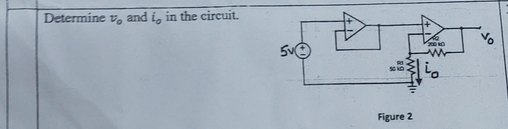 Solved Determine V0 And I0 In The Circuit Figure 2