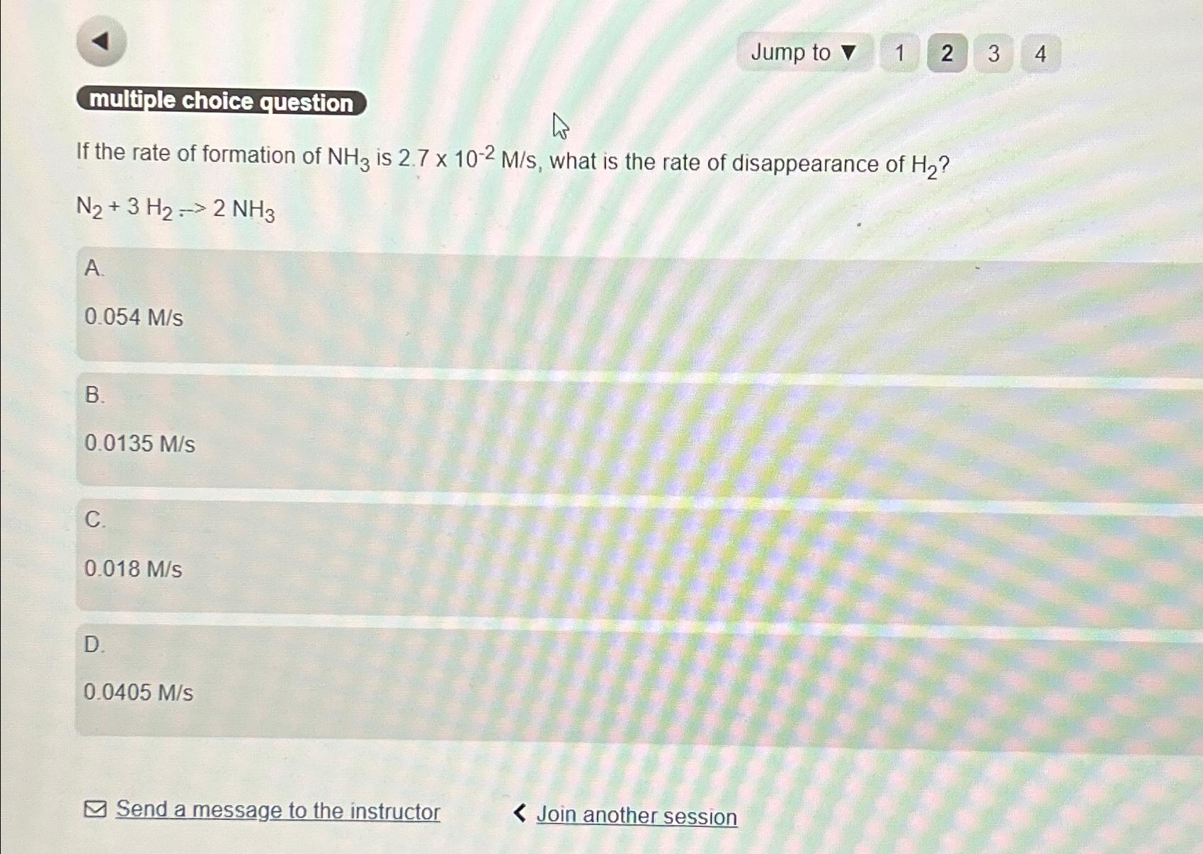 Solved multiple choice questionIf the rate of formation of | Chegg.com