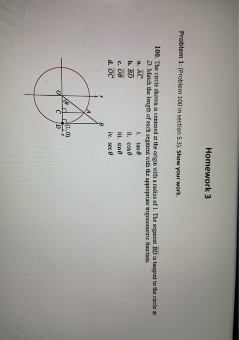 Solved Homework 3 Problem 1 Problem 100 In Section 5 3 Chegg Com