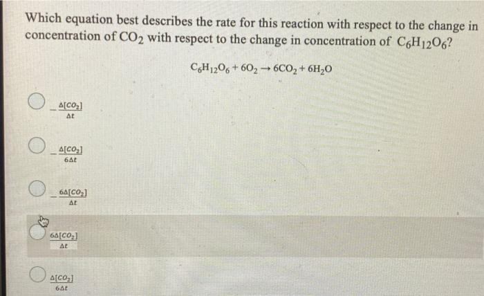 Solved Select The Equation That Best Describes The Reaction Chegg Com